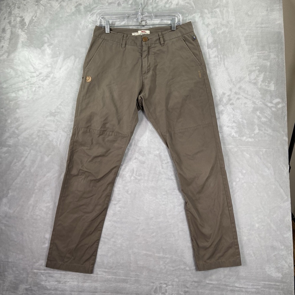 Fjallraven Pants Mens 32x30 Sormland G-1000 Hunting Trousers Tapered Fit Brown